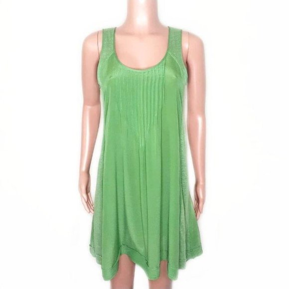 Calypso St. Barth Dresses & Skirts - Calypso St. Barth Green Silk & Linen Shift Dress